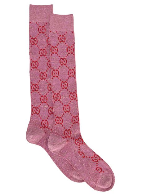 pink gucci socks for women.